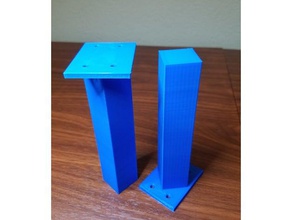 cr-10 simple square legs 3d printer parts 3d print model - Mito3D