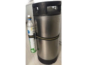 cornelius keg sodastream bottle mount kitchen & dining homebrewing 3d print model - Mito3D