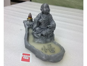 3d printed backflow incense art fashion household little monk 3d print model - Mito3D