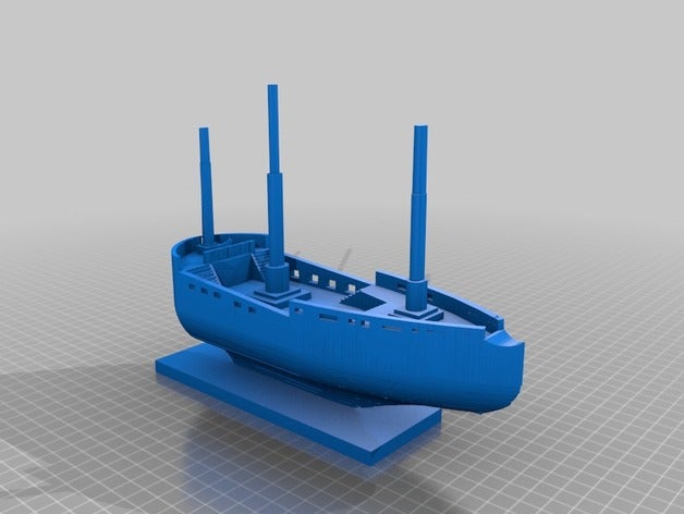 Schiff 3d-drucken Piraten-Schiff Segelboot mieten 3D print model - Mito3D