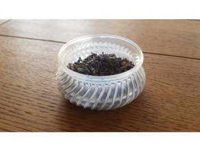 potpourri bowl containers bowls pot spiral vase 3d print model - Mito3D
