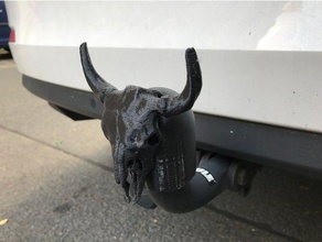 attelage cap bison crâne de l'automobile 3d print model - Mito3D