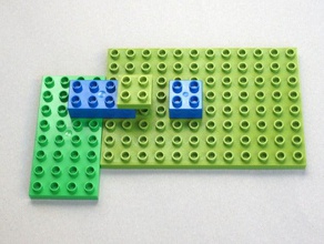 lego duplo kompatibel-Basis 8 x 12 - 1 2 Höhe Bau-Spielzeug kundengebundene kompatibel lego-kompatibel 3d print model - Mito3D