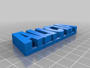 özel 3d adı tabağımı heykeller özelleştirilmiş 3d print model - Mito3D
