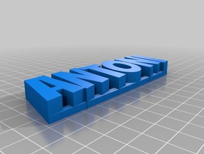 meu personalizada 3d placa de nome esculturas personalizado 3d print model - Mito3D