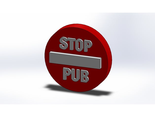 stop-pub Schilder & logos 3D print model - Mito3D