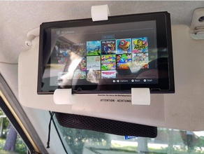 nintendo switch car sun visor mount video games 3d print model - Mito3D