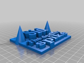 sid plaque bleue L'impression 3d 3d print model - Mito3D