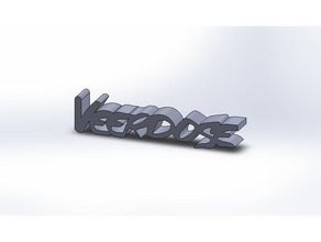 logo veerdose signs & logos 3d print model - Mito3D