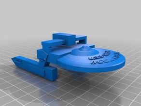 miranda-classe de dependentes do ncc-1864 A impressão 3d star trek 3d print model - Mito3D
