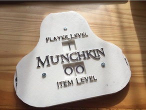 munchkin nivel de contador juguetes y accesorios juego 3d print model - Mito3D