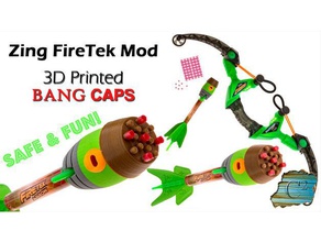 zing bangers extra lautem Knall cap firetek Pfeile Spielzeug & Spiele banger laut nerf 3d print model - Mito3D
