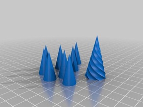 clara spikes blue 3d printing 3d print model - Mito3D
