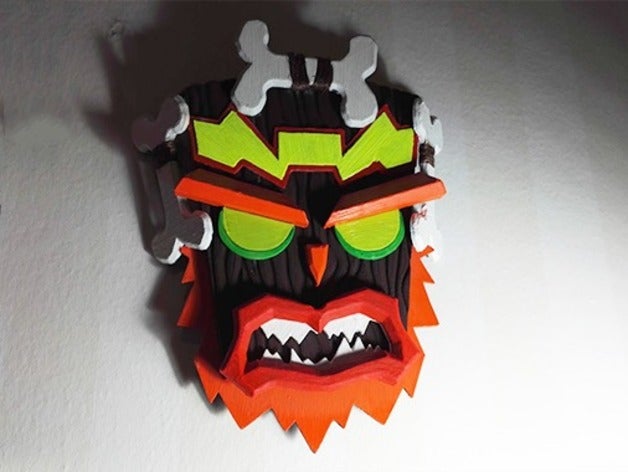 uka criaturas aku falha crash bandicoot jogo jogos ps4 retrogaming 3D print model - Mito3D