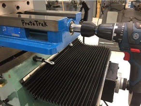 kurt vise drill adapter machine tools battery bridgepo bridgeport cnc mill handle 3d print model - Mito3D