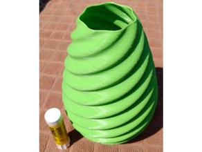 singletwistvase1 decor vase 3d print model - Mito3D