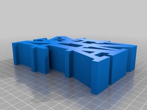 kelime sculpturenate heykeller özelleştirilmiş 3d print model - Mito3D