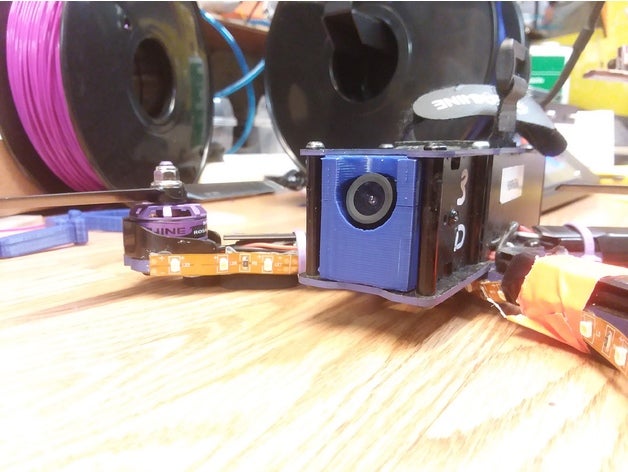 wizard 220 camera support top bottom 3d printers eachine x220 fpv mount radio control 3D print model - Mito3D