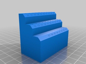 metrica piccole punte stand utensili & caselle 3d print model - Mito3D
