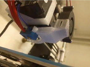half circular fan duct e3d titan aero 3d printer accessories cooling shroud 3d print model - Mito3D