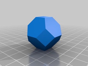 octaèdre tronqué les mathématiques de l'art personnalisé 3d print model - Mito3D