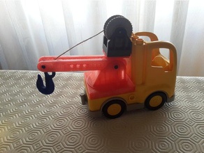 duplo camion di rimorchio costruzione giocattoli compatibile giocattolo 3d print model - Mito3D