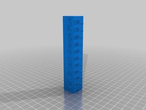 temp tower zyltech orange pla 3d printing tests customized 3d print model - Mito3D
