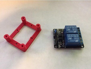 dual relay mounting standoff electronics board mount 3d print model - Mito3D