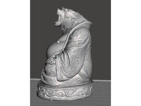 le bouddha de l'ours sculptures remix 3d print model - Mito3D