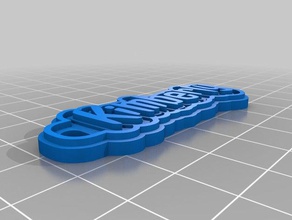 my customized multiline tag keychain keychains 3d print model - Mito3D