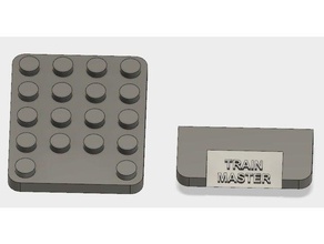 jumbo lego nombre de la base placa juguetes construcción 3d print model - Mito3D