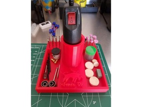 rotary tool caddy utensili & caselle 3d print model - Mito3D