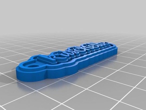 krischelle2 keychains customized 3d print model - Mito3D