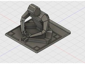 sitting man phone stand sculptures 3d print model - Mito3D