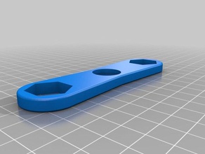 1 2 hex nut spanner toys & games customized 3d print model - Mito3D
