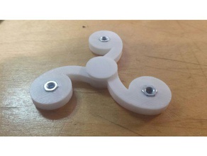 cloud spinner version 1 mechanical toys cap r188 bearing fidget fidget-toy fidgeting fidgetspinner hand toy m4 nut 3d print model - Mito3D