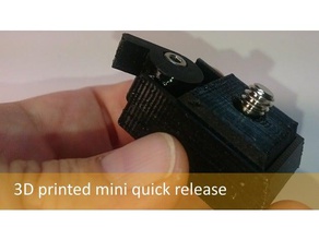 piccola piastra a sgancio rapido gopro portata di mano la fotocamera 3d print model - Mito3D