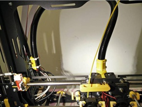 hellobeeprusa x-transporte de tubos fixação Impressora 3d peças criado freecad eixo-x 3d print model - Mito3D
