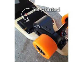 electric skateboard motor mount - caliber trucks diy 6374 longboard motorized single 3d print model - Mito3D