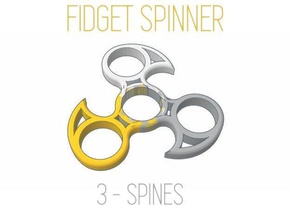 fidget tri-spinner L'impression 3d 608 roulement s'agite spinner super tri 3d print model - Mito3D