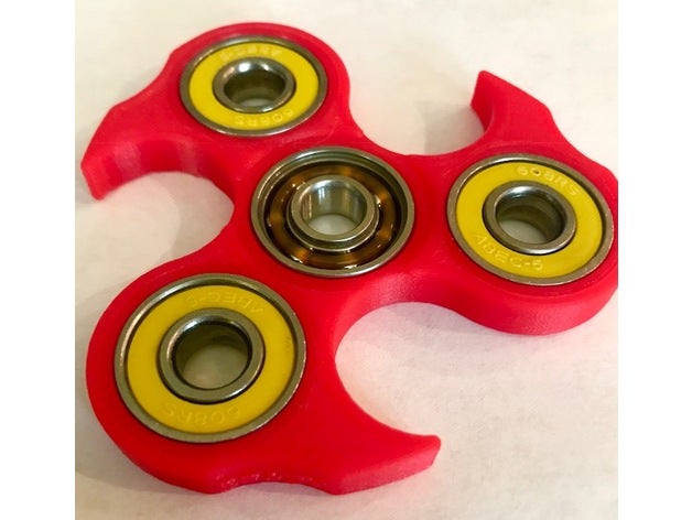 fidget tri-spinner custom1 toys & games 3D print model - Mito3D