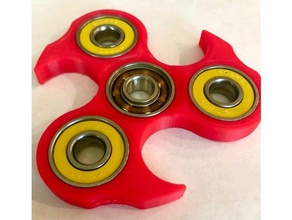 fidget tri-spinner custom1 toys & games 3d print model - Mito3D