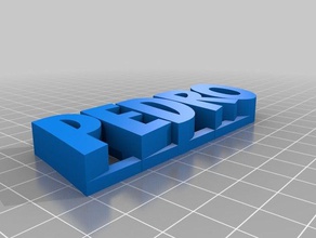 pedro heykeller özelleştirilmiş 3d print model - Mito3D
