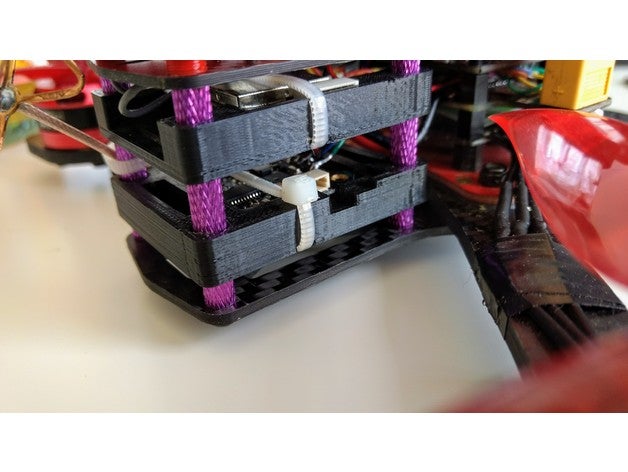 innova osd-vtx v2 monte marciano ii quadro r c veículos antena montagem da drone 2 multicopter osd quadcopter traseira vtx titular de 3D print model - Mito3D
