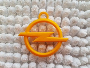 opel logotipo keychain chaveiros chaveiro 3d print model - Mito3D