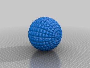 sphere knob2 sculptures 3d print model - Mito3D