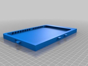 ipad mini 1 2 3 & 4 slider mount automotive wall inwall 3d print model - Mito3D