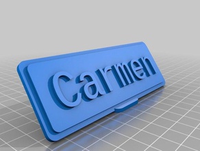 carmen office customized 3d print model - Mito3D