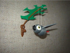 hook parrot household 3d print model - Mito3D