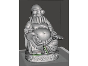 dr buddha zoidberg sculptures futurama remix why not 3d print model - Mito3D